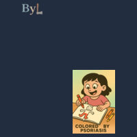 Colored by psoriasis - Female Hoodie Design