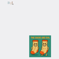 The socks are evil - hoodie green Design